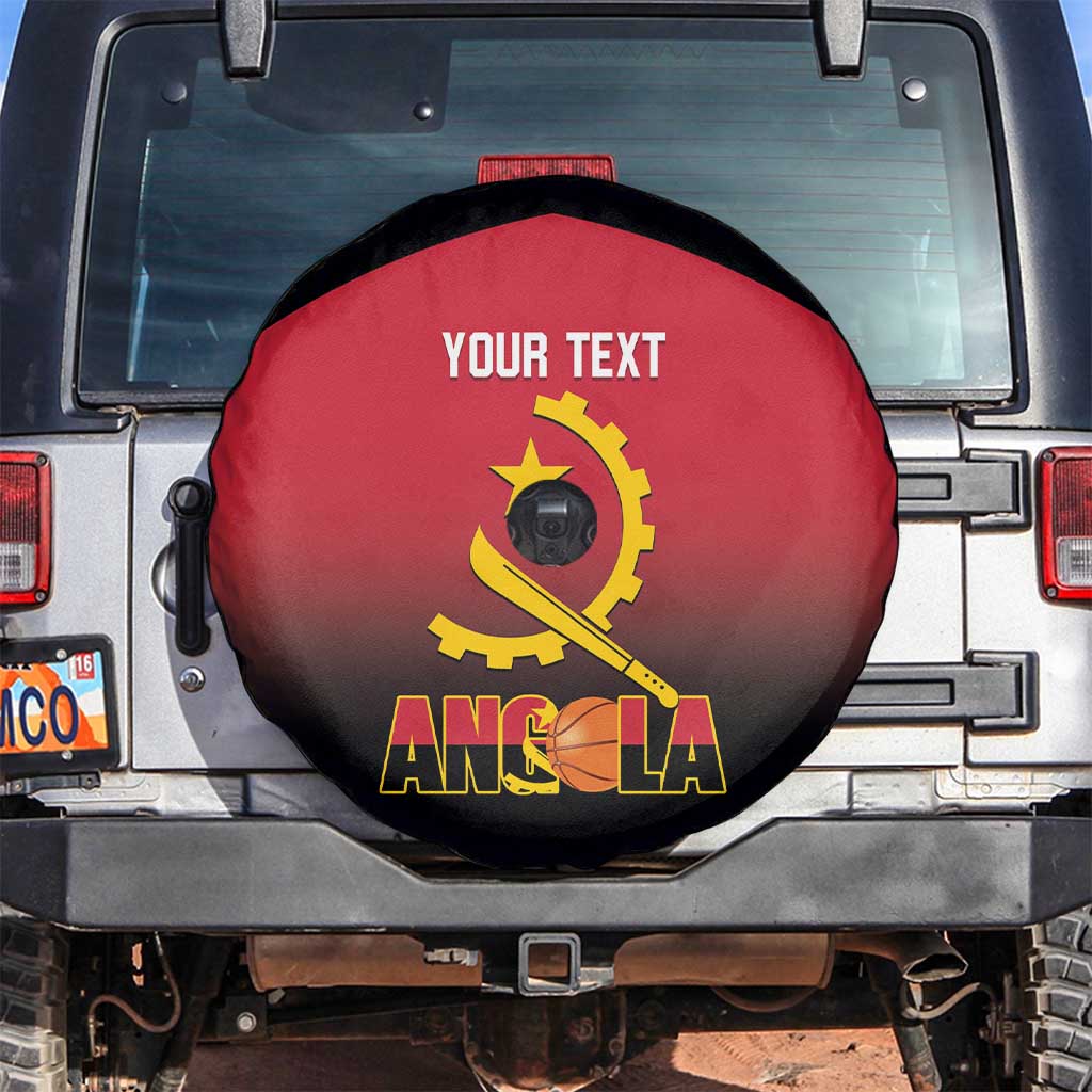 Angola Basketball Custom Spare Tire Cover Go Champions Angolan - Wonder Print Shop