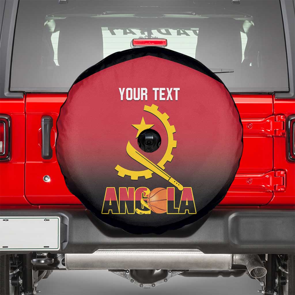 Angola Basketball Custom Spare Tire Cover Go Champions Angolan - Wonder Print Shop