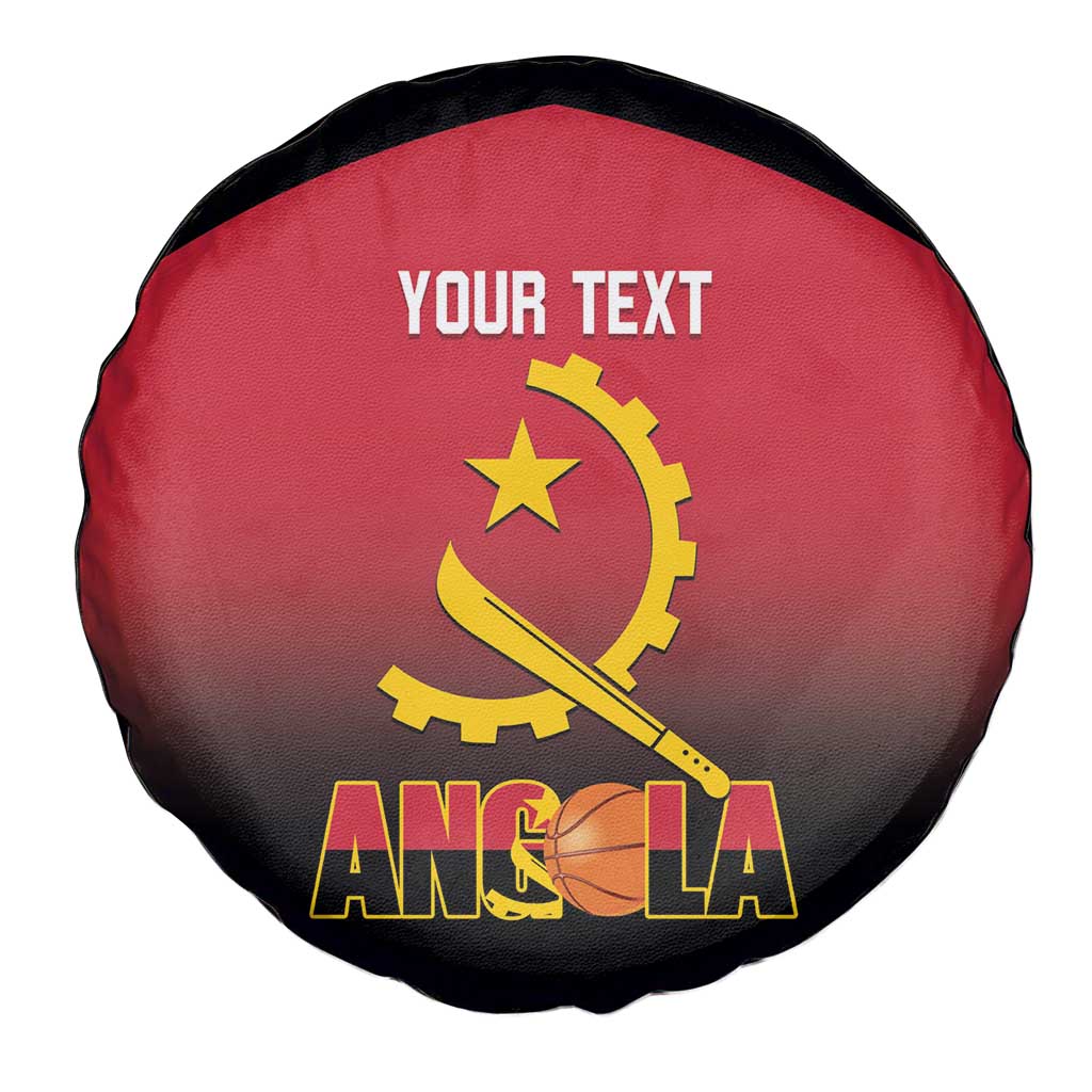 Angola Basketball Custom Spare Tire Cover Go Champions Angolan - Wonder Print Shop