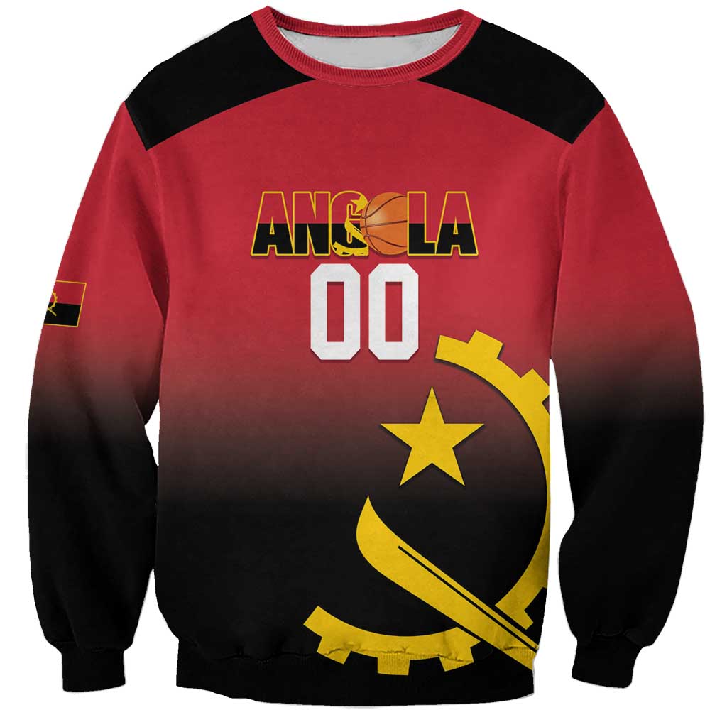 Angola Basketball Custom Sweatshirt Go Champions Angolan - Wonder Print Shop