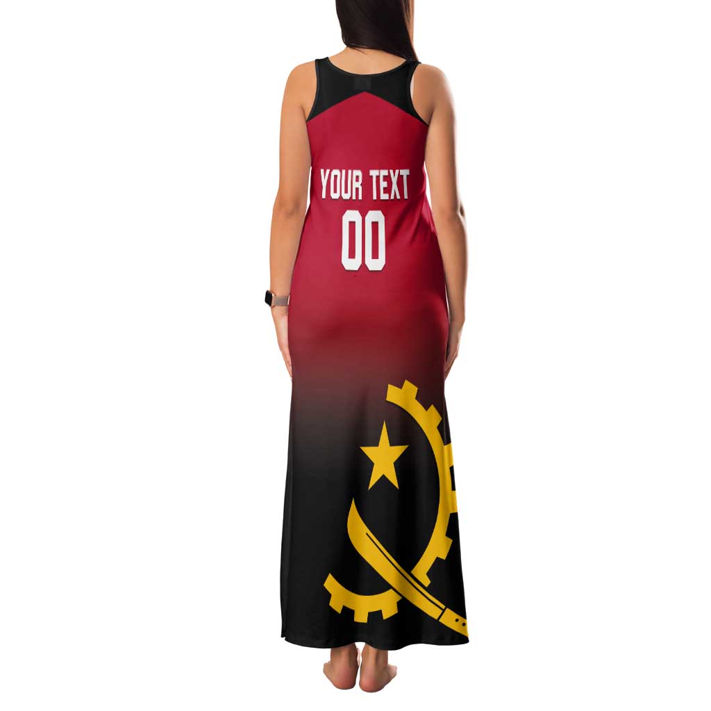 Angola Basketball Custom Tank Maxi Dress Go Champions Angolan - Wonder Print Shop