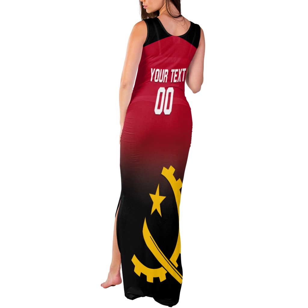 Angola Basketball Custom Tank Maxi Dress Go Champions Angolan - Wonder Print Shop