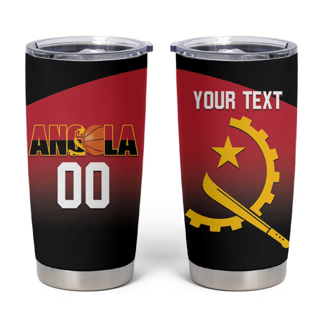 Angola Basketball Custom Tumbler Cup Go Champions Angolan - Wonder Print Shop