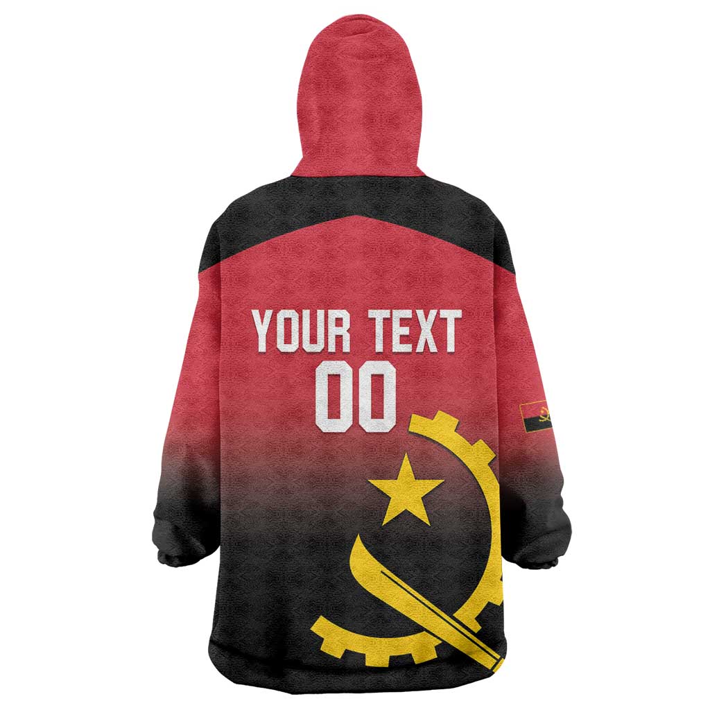 Angola Basketball Custom Wearable Blanket Hoodie Go Champions Angolan - Wonder Print Shop
