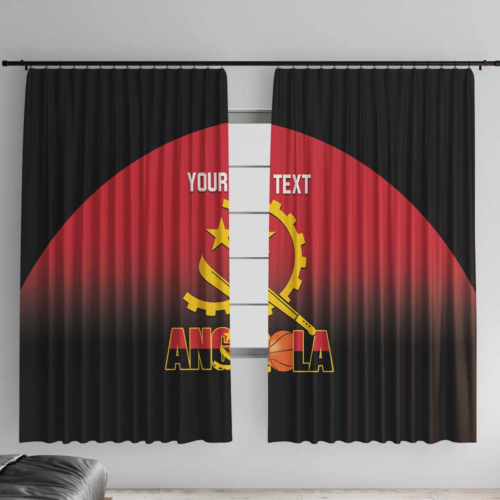 Angola Basketball Custom Window Curtain Go Champions Angolan - Wonder Print Shop