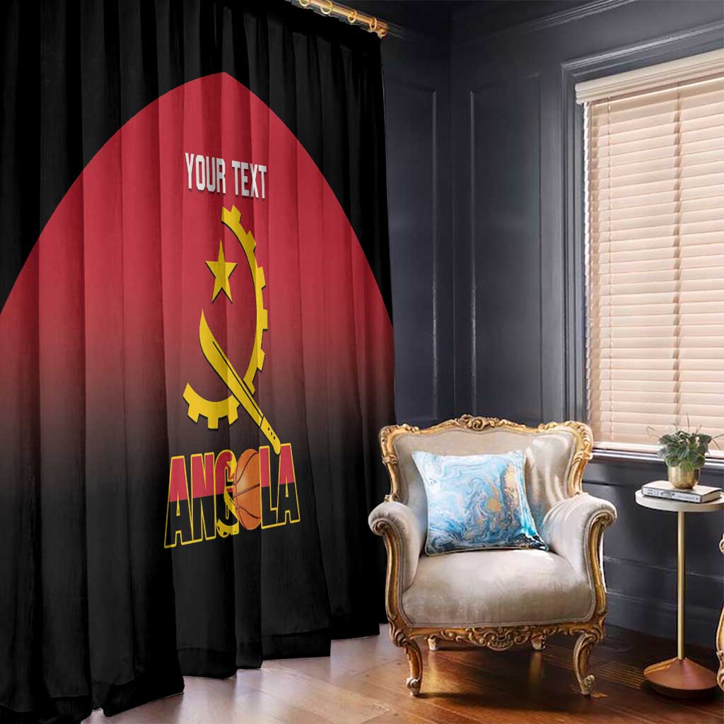 Angola Basketball Custom Window Curtain Go Champions Angolan - Wonder Print Shop