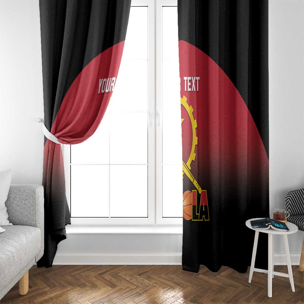 Angola Basketball Custom Window Curtain Go Champions Angolan - Wonder Print Shop