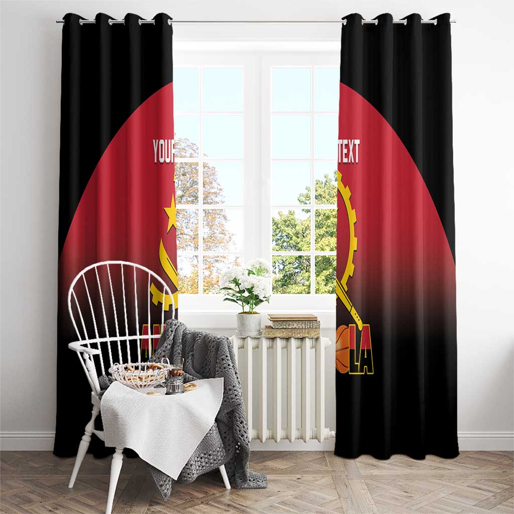 Angola Basketball Custom Window Curtain Go Champions Angolan - Wonder Print Shop