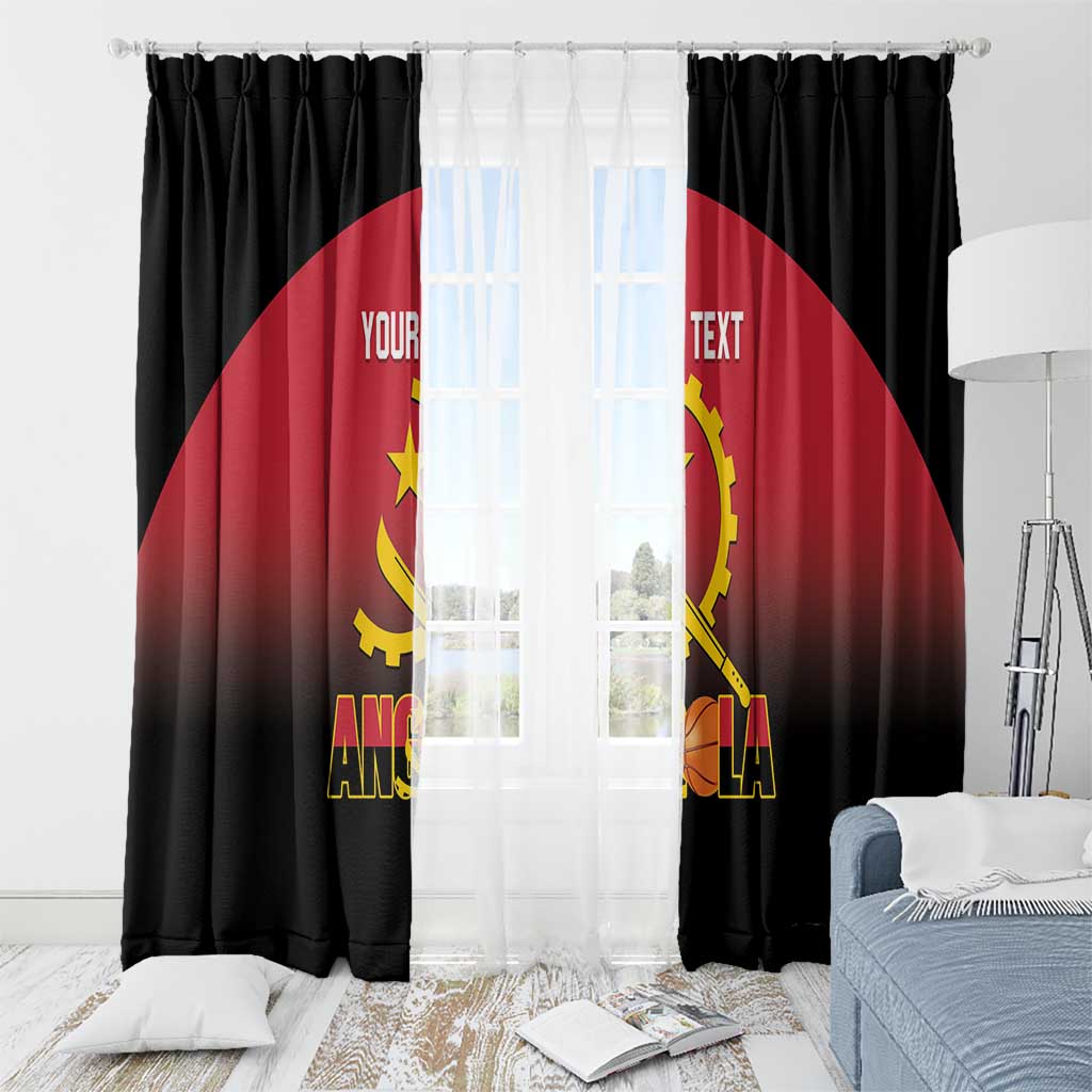 Angola Basketball Custom Window Curtain Go Champions Angolan - Wonder Print Shop