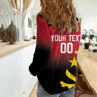 Angola Basketball Custom Women Casual Shirt Go Champions Angolan - Wonder Print Shop