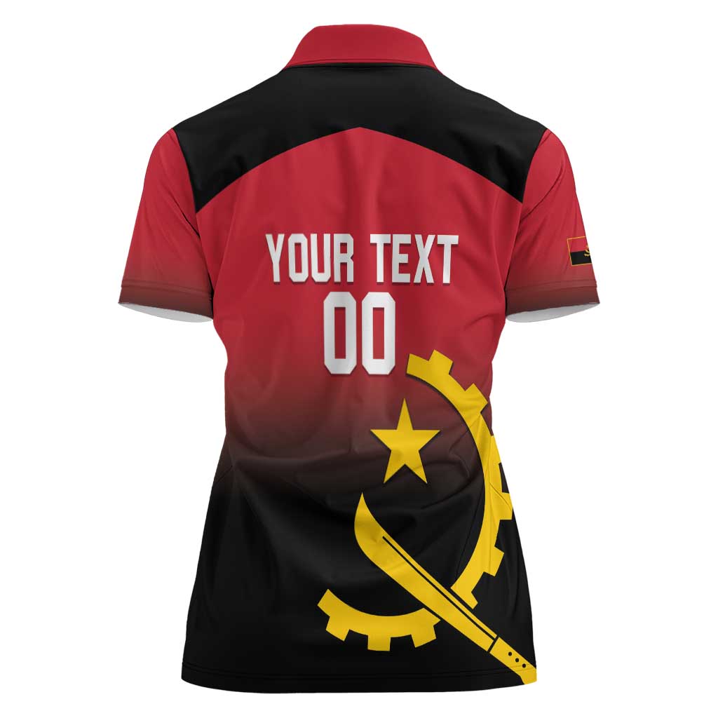 Angola Basketball Custom Women Polo Shirt Go Champions Angolan - Wonder Print Shop