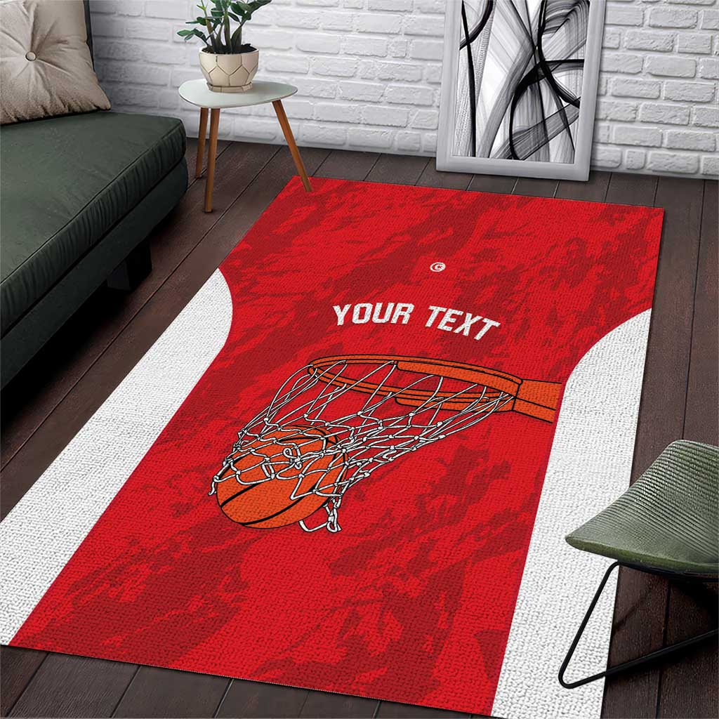Tunisia Basketball Custom Area Rug Go Champions Eagles of Carthage - Wonder Print Shop