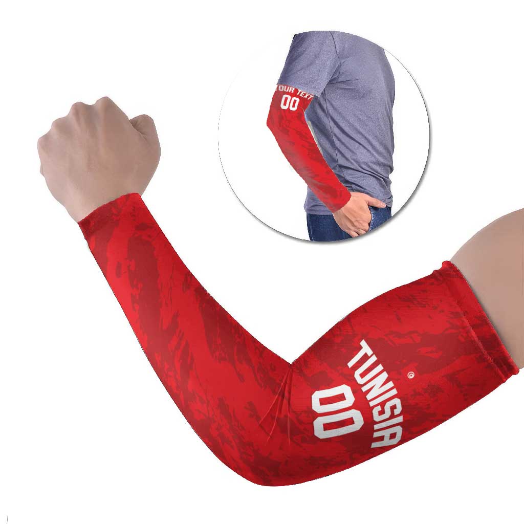 Tunisia Basketball Custom Arm Sleeves Go Champions Eagles of Carthage - Wonder Print Shop
