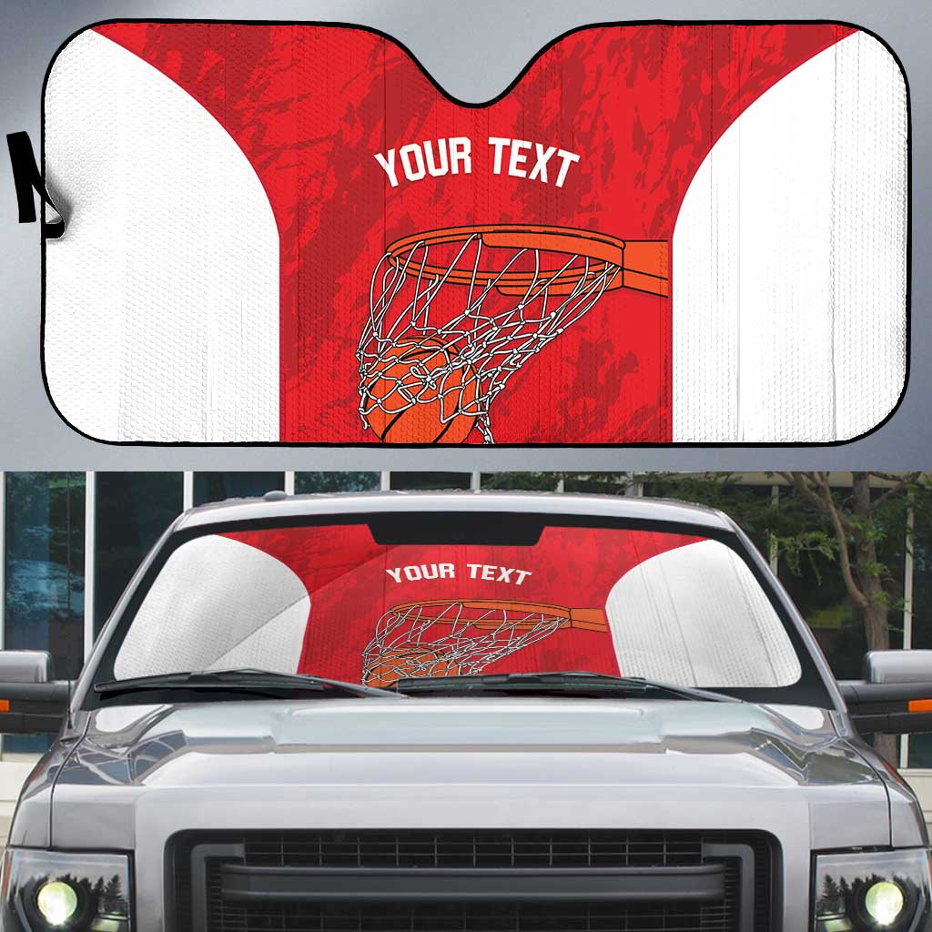 Tunisia Basketball Custom Auto Sun Shade Go Champions Eagles of Carthage - Wonder Print Shop