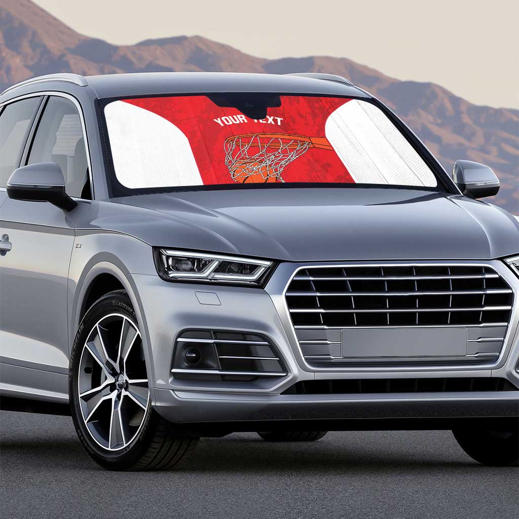 Tunisia Basketball Custom Auto Sun Shade Go Champions Eagles of Carthage - Wonder Print Shop