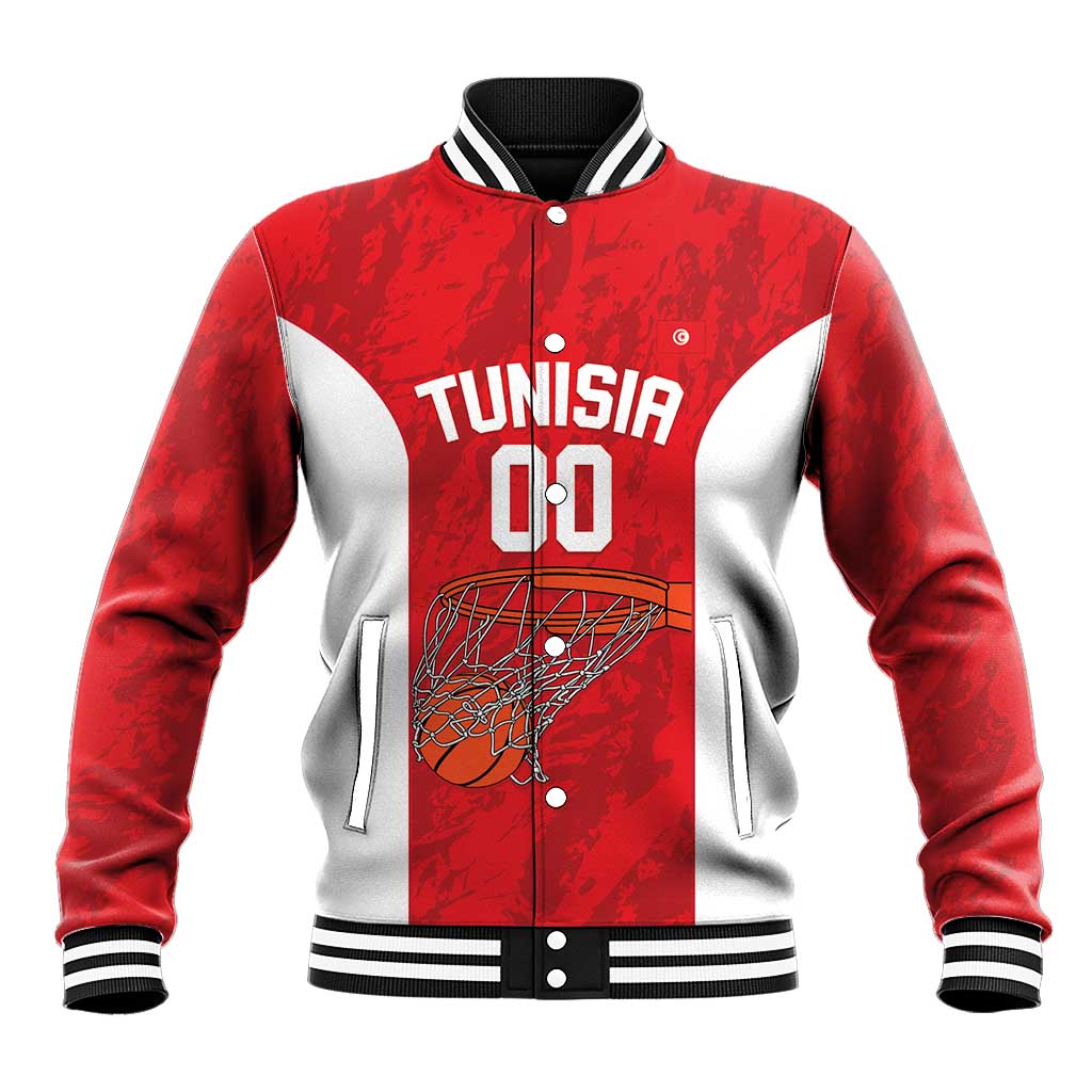 Tunisia Basketball Custom Baseball Jacket Go Champions Eagles of Carthage - Wonder Print Shop