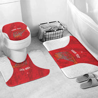 Tunisia Basketball Custom Bathroom Set Go Champions Eagles of Carthage - Wonder Print Shop