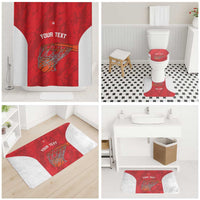 Tunisia Basketball Custom Bathroom Set Go Champions Eagles of Carthage - Wonder Print Shop