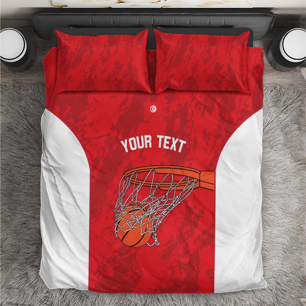 Tunisia Basketball Custom Bedding Set Go Champions Eagles of Carthage - Wonder Print Shop