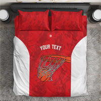 Tunisia Basketball Custom Bedding Set Go Champions Eagles of Carthage - Wonder Print Shop