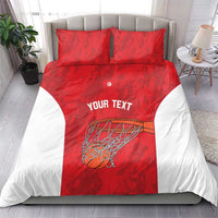 Tunisia Basketball Custom Bedding Set Go Champions Eagles of Carthage - Wonder Print Shop
