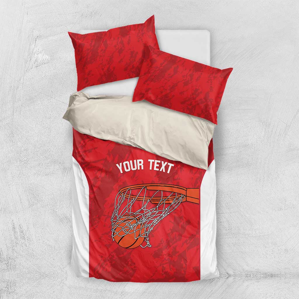 Tunisia Basketball Custom Bedding Set Go Champions Eagles of Carthage - Wonder Print Shop