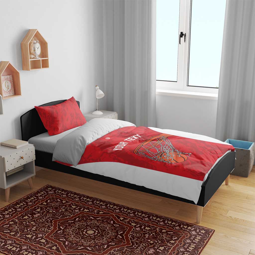 Tunisia Basketball Custom Bedding Set Go Champions Eagles of Carthage - Wonder Print Shop