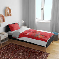 Tunisia Basketball Custom Bedding Set Go Champions Eagles of Carthage - Wonder Print Shop