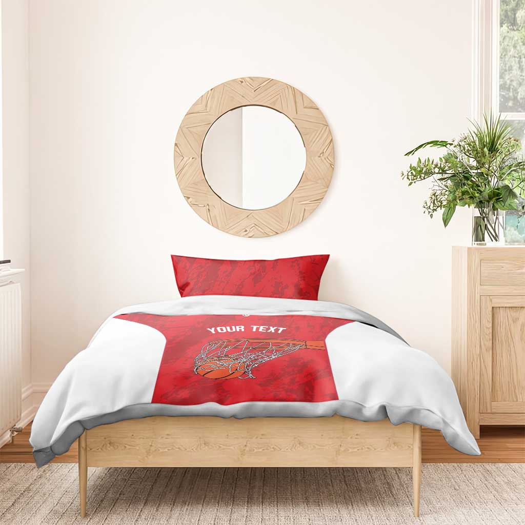 Tunisia Basketball Custom Bedding Set Go Champions Eagles of Carthage - Wonder Print Shop