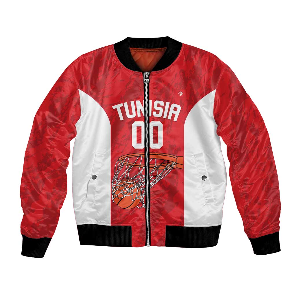 Tunisia Basketball Custom Bomber Jacket Go Champions Eagles of Carthage - Wonder Print Shop