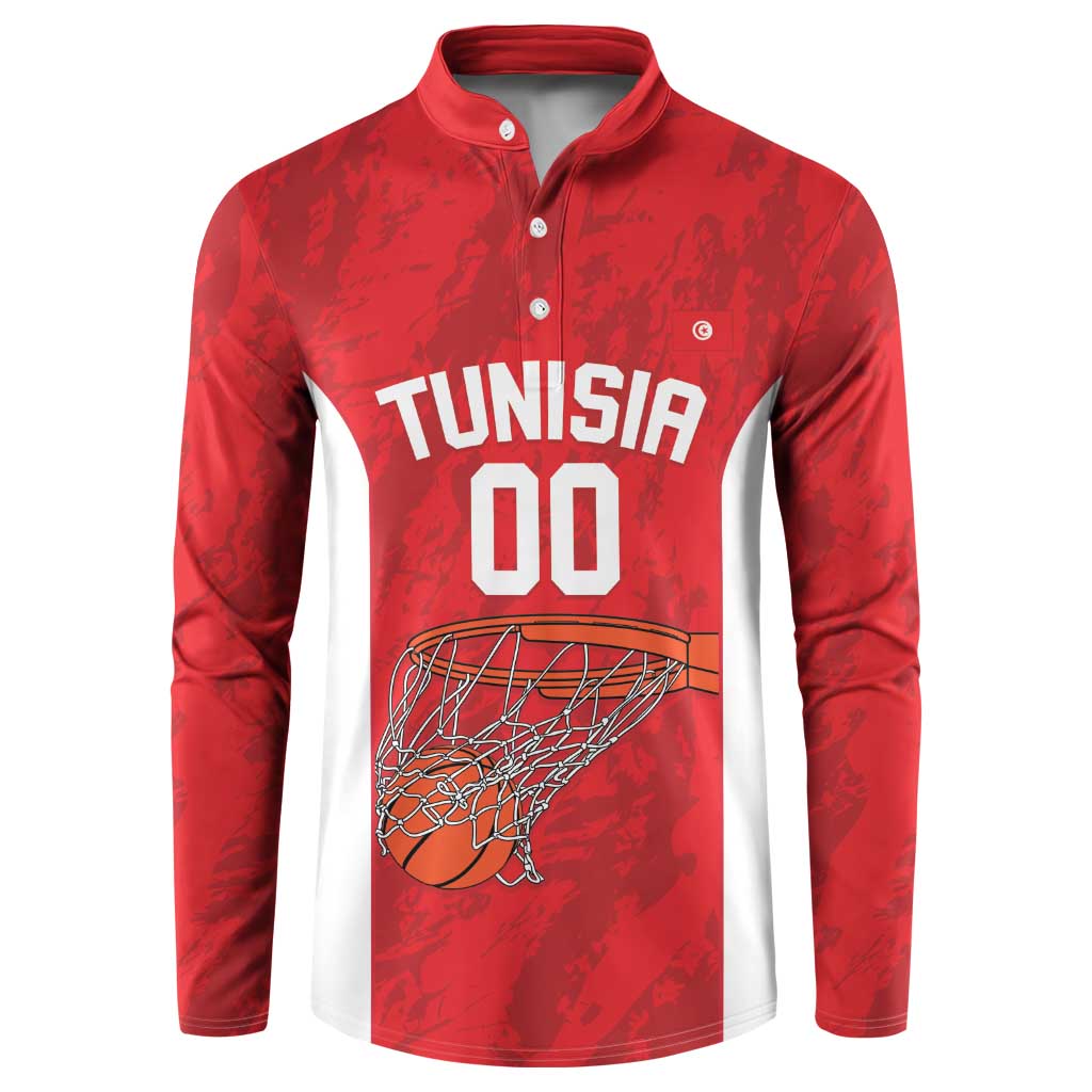 Tunisia Basketball Custom Button Sweatshirt Go Champions Eagles of Carthage - Wonder Print Shop