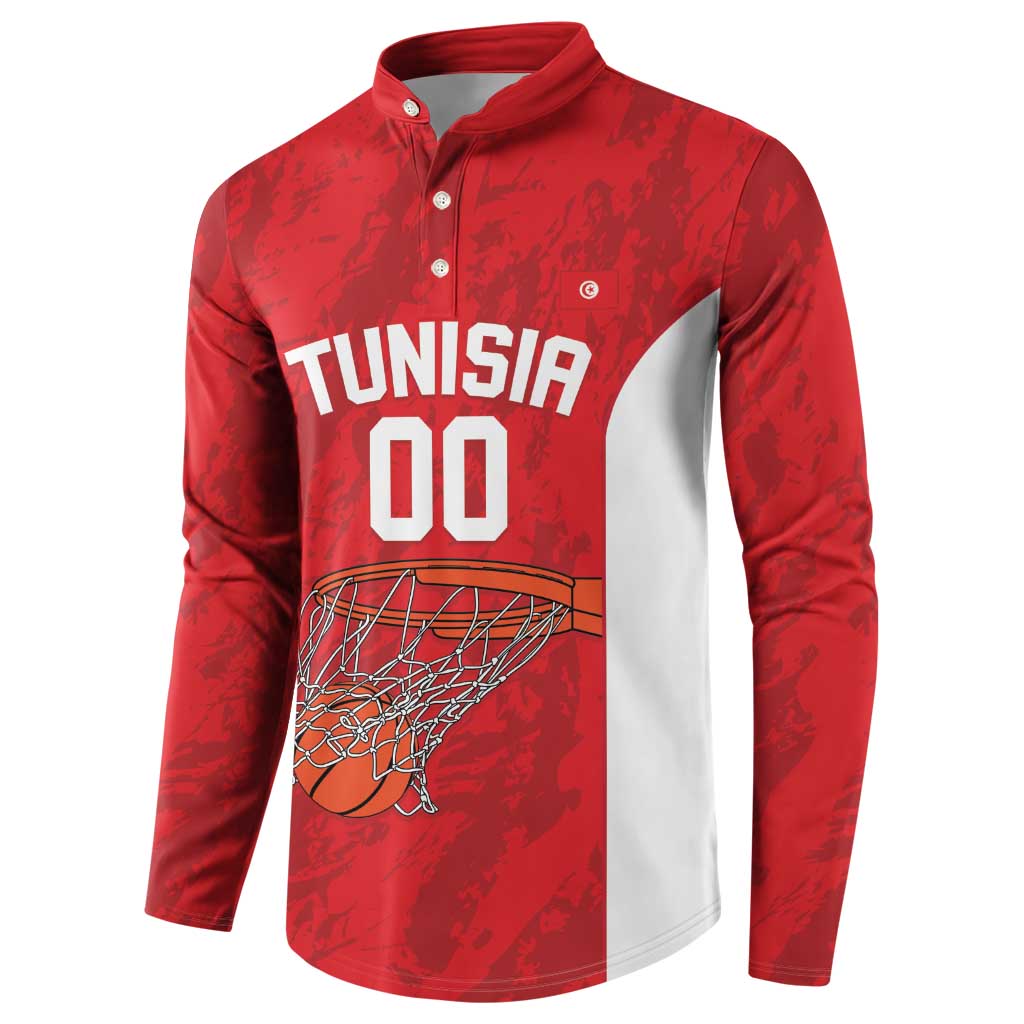 Tunisia Basketball Custom Button Sweatshirt Go Champions Eagles of Carthage - Wonder Print Shop