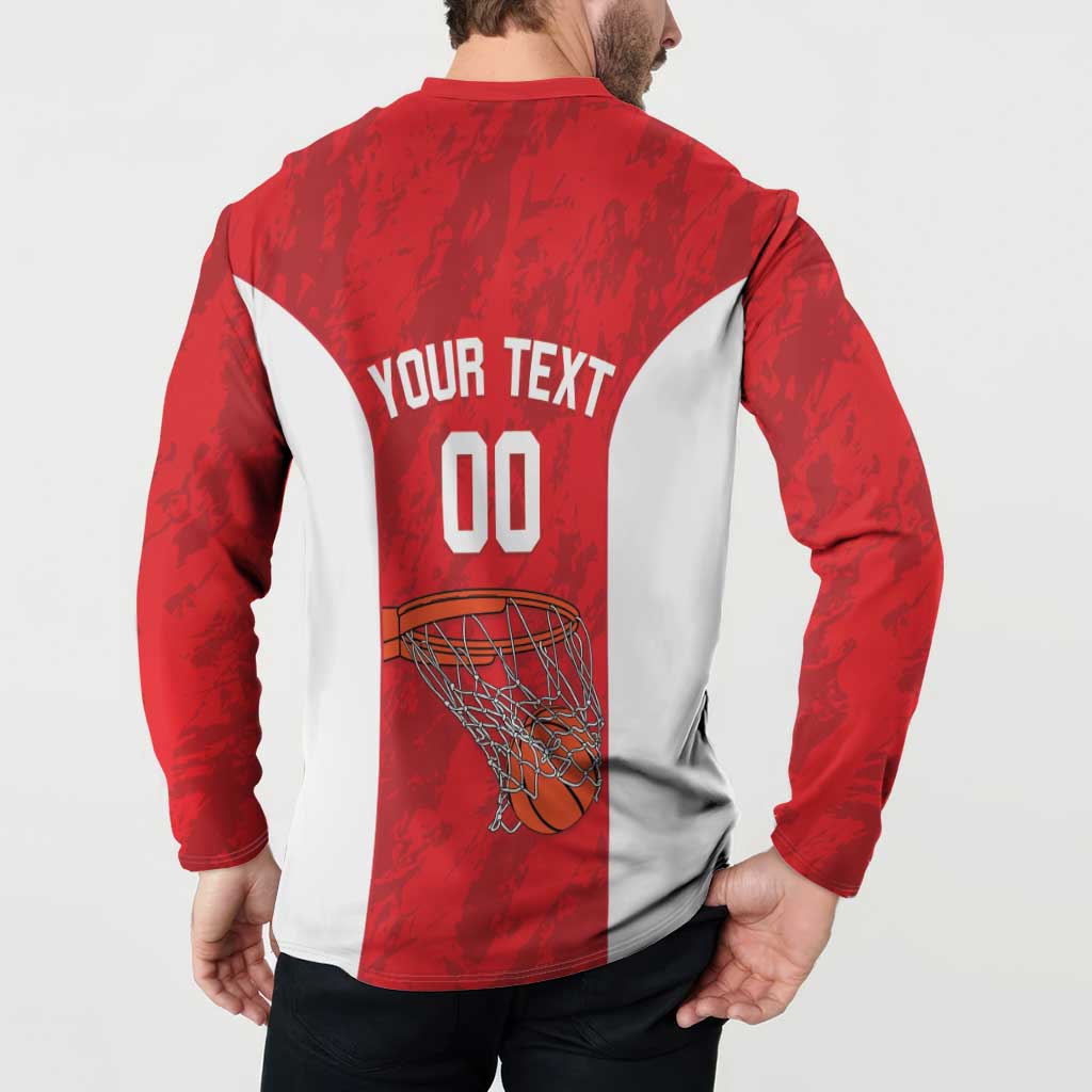 Tunisia Basketball Custom Button Sweatshirt Go Champions Eagles of Carthage - Wonder Print Shop