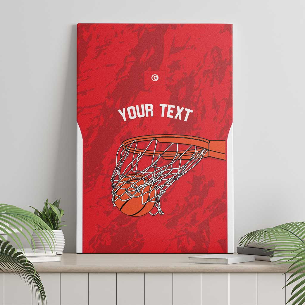 Tunisia Basketball Custom Canvas Wall Art Go Champions Eagles of Carthage - Wonder Print Shop