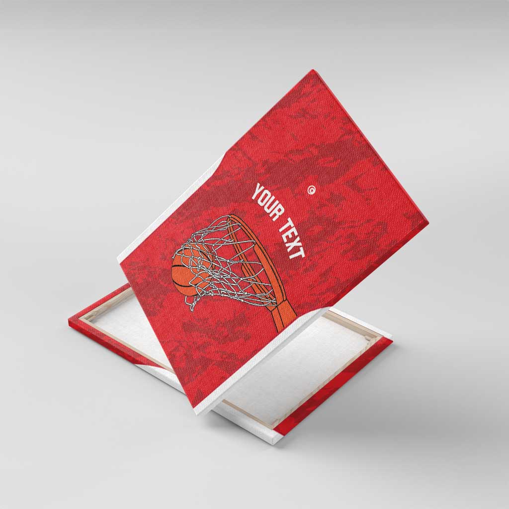 Tunisia Basketball Custom Canvas Wall Art Go Champions Eagles of Carthage - Wonder Print Shop