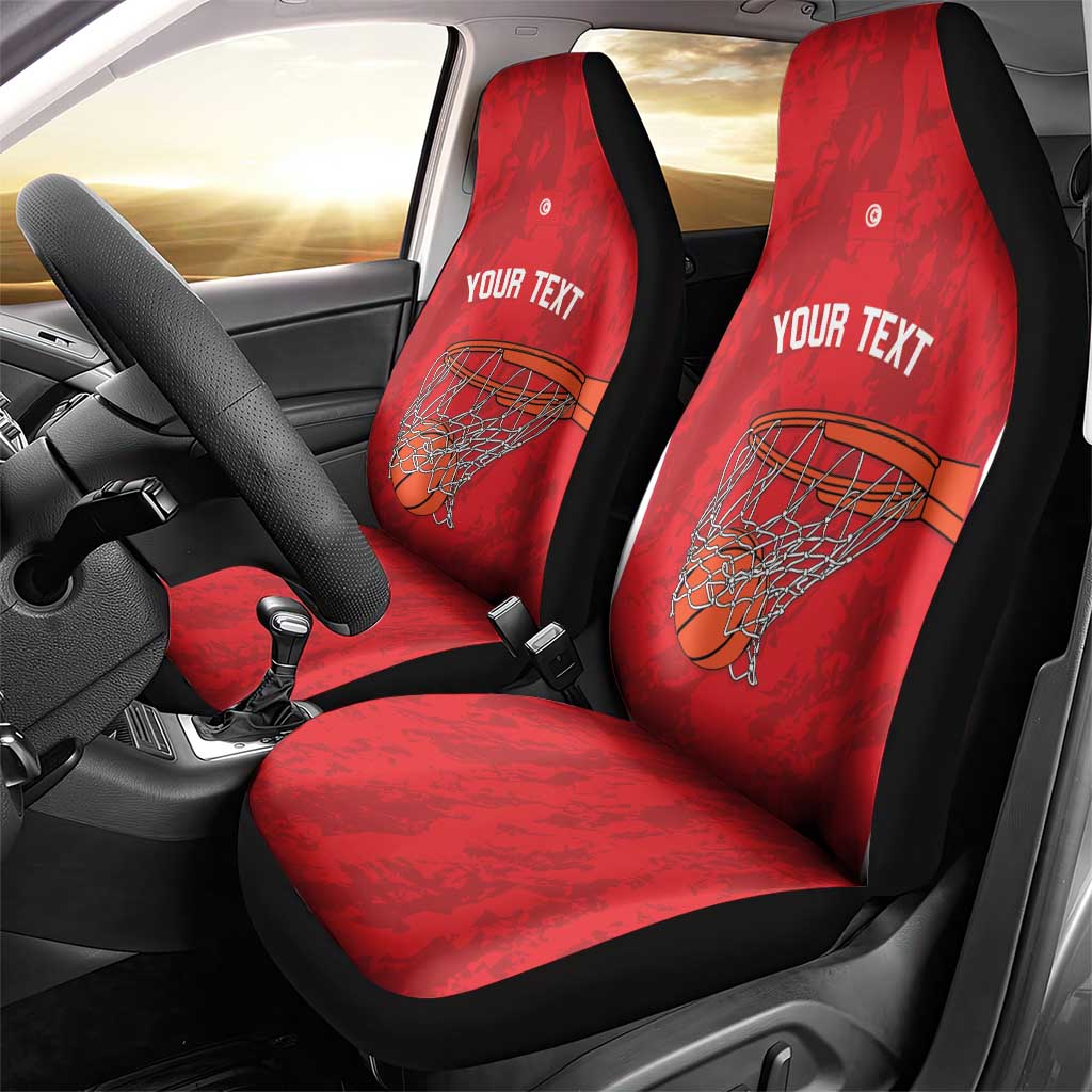 Tunisia Basketball Custom Car Seat Cover Go Champions Eagles of Carthage - Wonder Print Shop