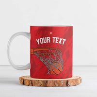 Tunisia Basketball Custom Ceramic Mug Go Champions Eagles of Carthage - Wonder Print Shop