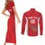 Tunisia Basketball Custom Couples Matching Short Sleeve Bodycon Dress and Long Sleeve Button Shirt Go Champions Eagles of Carthage - Wonder Print Shop