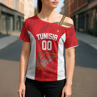 Tunisia Basketball Custom Cross Shoulder Shirt Go Champions Eagles of Carthage - Wonder Print Shop