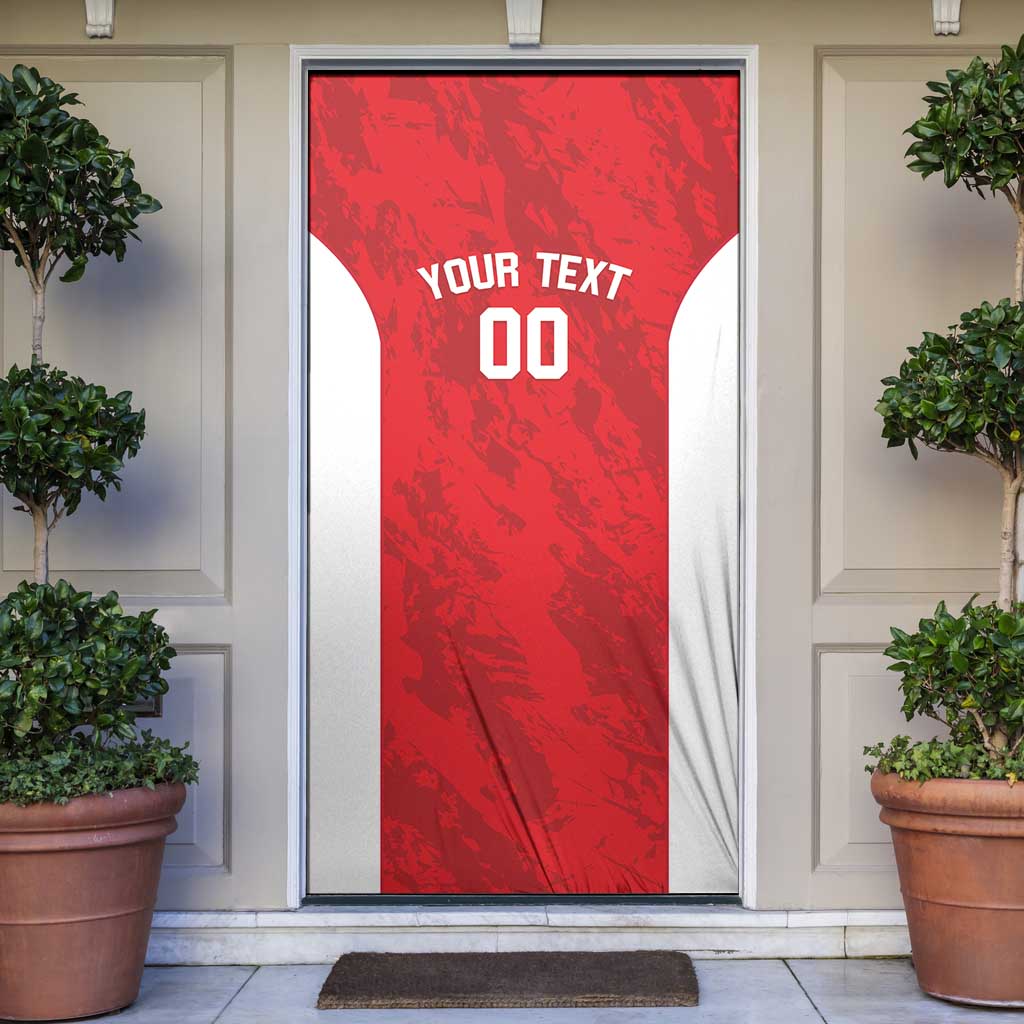 Tunisia Basketball Custom Door Cover Go Champions Eagles of Carthage - Wonder Print Shop