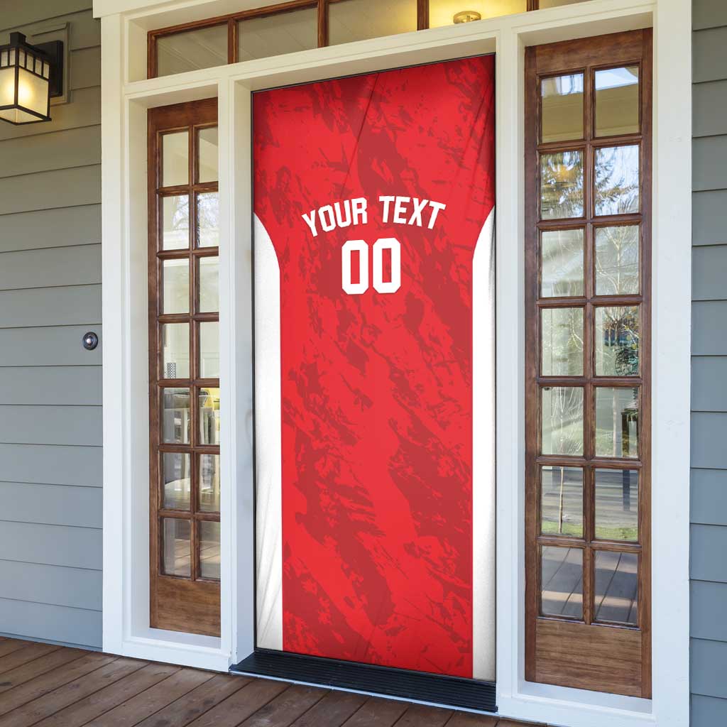 Tunisia Basketball Custom Door Cover Go Champions Eagles of Carthage - Wonder Print Shop