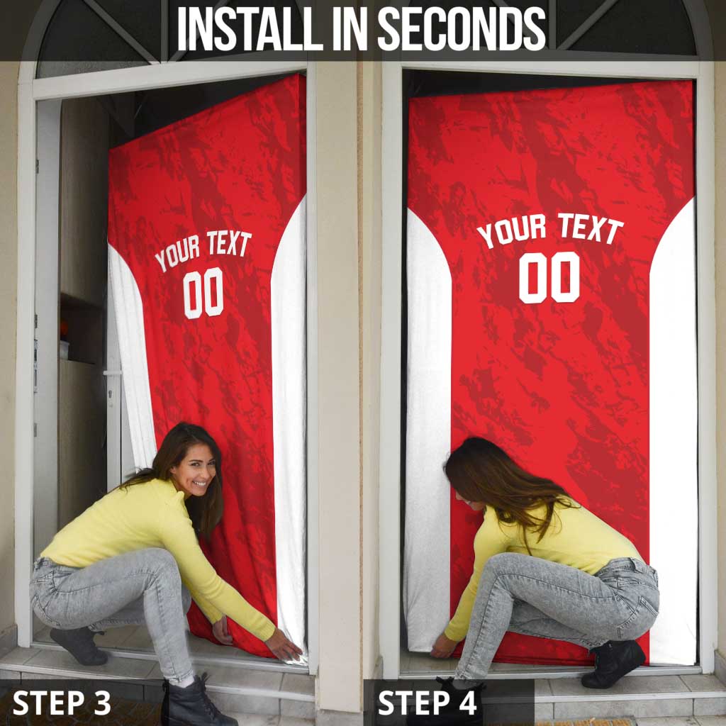 Tunisia Basketball Custom Door Cover Go Champions Eagles of Carthage - Wonder Print Shop