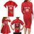 Tunisia Basketball Custom Family Matching Long Sleeve Bodycon Dress and Hawaiian Shirt Go Champions Eagles of Carthage - Wonder Print Shop