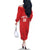 Tunisia Basketball Custom Family Matching Off The Shoulder Long Sleeve Dress and Hawaiian Shirt Go Champions Eagles of Carthage - Wonder Print Shop