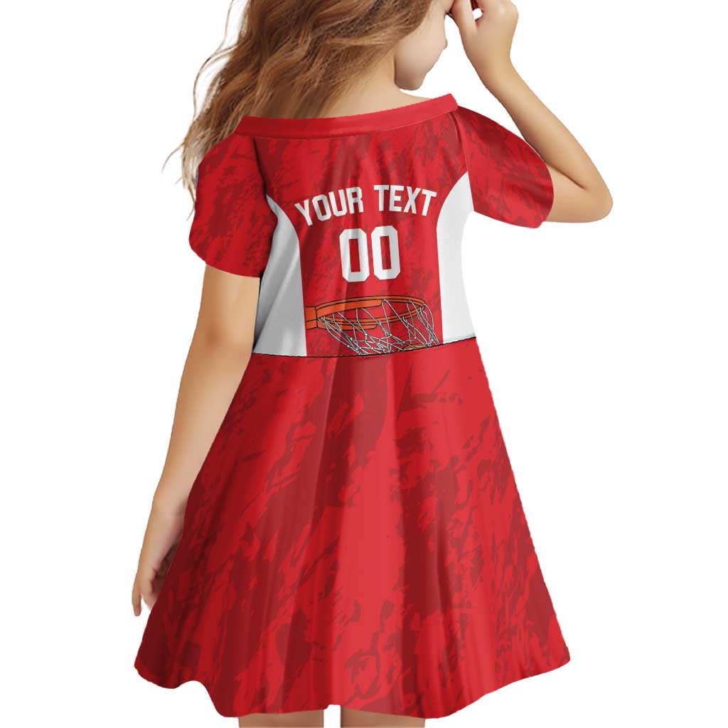 Tunisia Basketball Custom Family Matching Off Shoulder Short Dress and Hawaiian Shirt Go Champions Eagles of Carthage - Wonder Print Shop