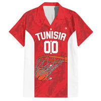 Tunisia Basketball Custom Family Matching Off Shoulder Short Dress and Hawaiian Shirt Go Champions Eagles of Carthage - Wonder Print Shop
