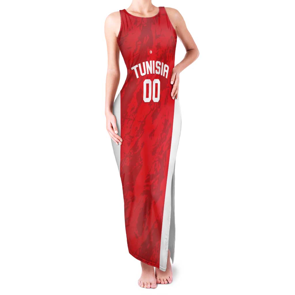 Tunisia Basketball Custom Family Matching Tank Maxi Dress and Hawaiian Shirt Go Champions Eagles of Carthage - Wonder Print Shop