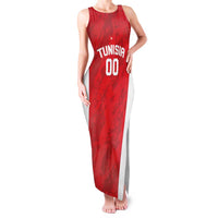 Tunisia Basketball Custom Family Matching Tank Maxi Dress and Hawaiian Shirt Go Champions Eagles of Carthage - Wonder Print Shop