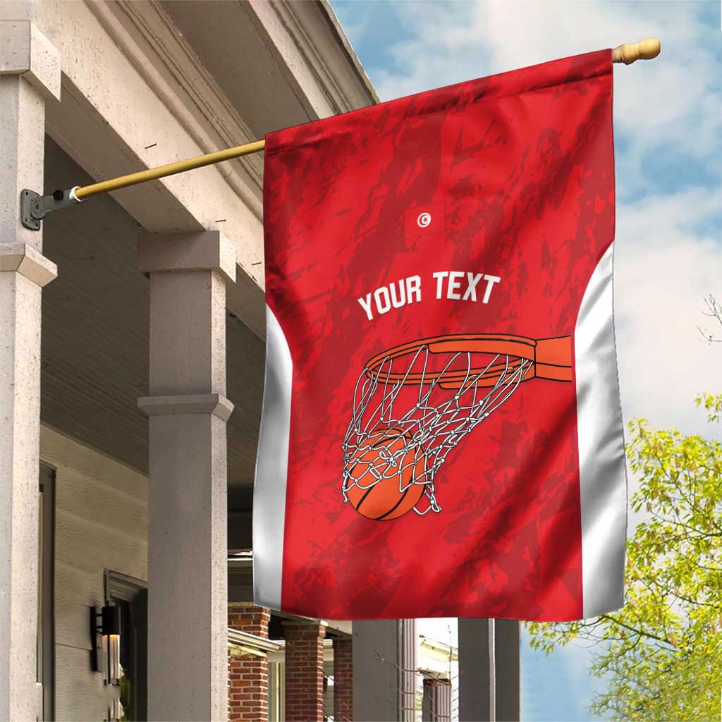 Tunisia Basketball Custom Garden Flag Go Champions Eagles of Carthage - Wonder Print Shop