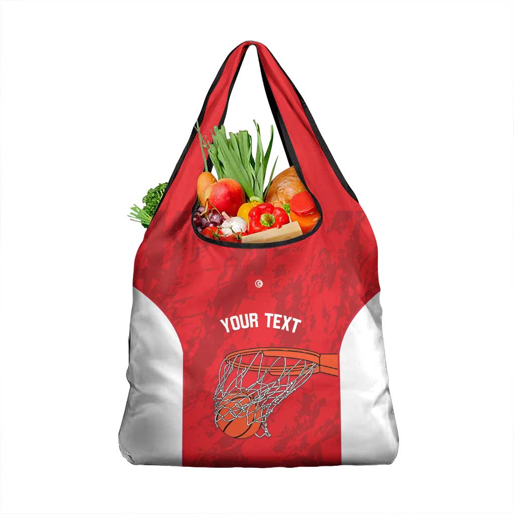 Tunisia Basketball Custom Grocery Bag Go Champions Eagles of Carthage - Wonder Print Shop